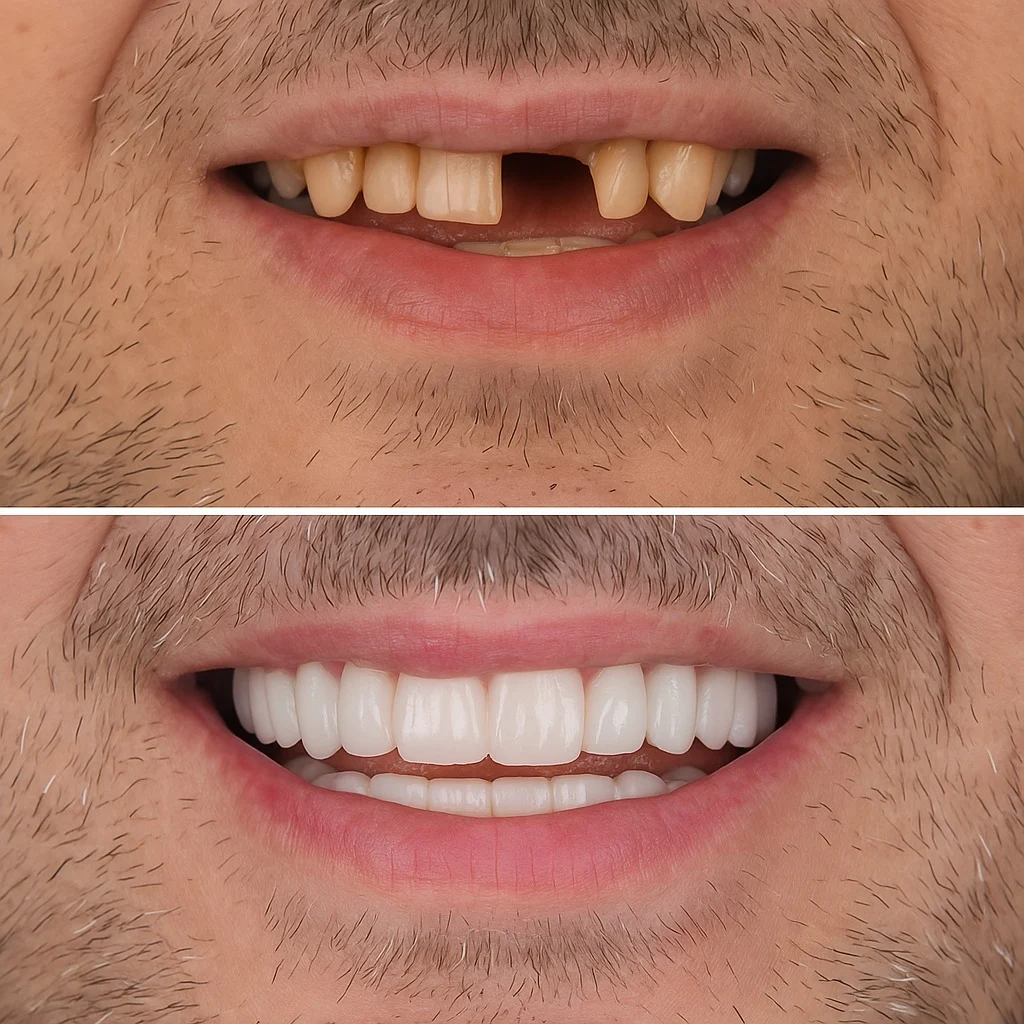 dental implants before and after